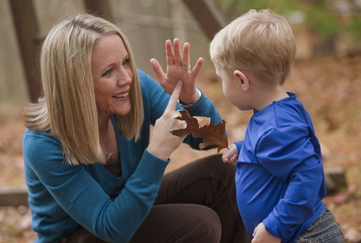 How should I communicate to my non-verbal child?